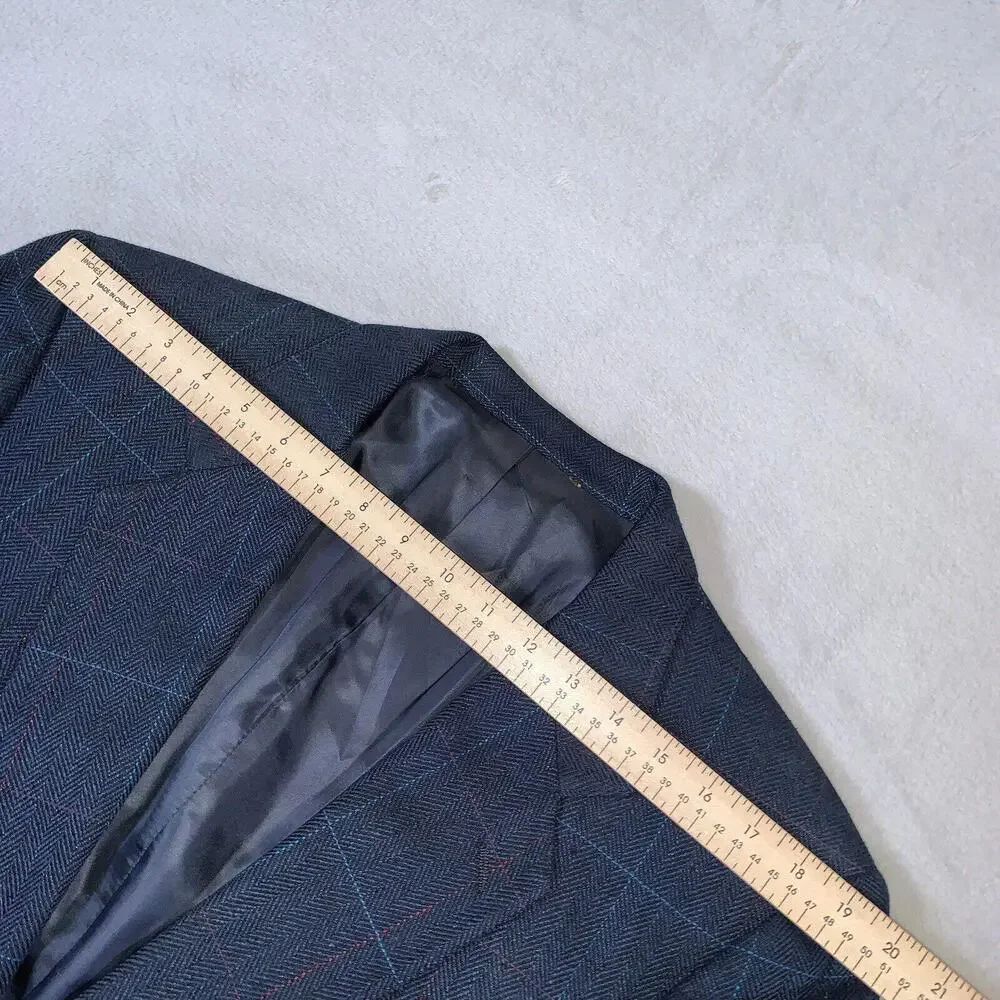 42L Kuppenheimer USA Vintage 2 Button Wool Tweed Blazer Sport Coat Houndstooth‎